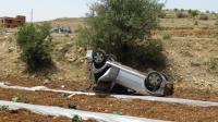 Gercüş’te Takla Atan Araçta Üç Kişi Yaralandı